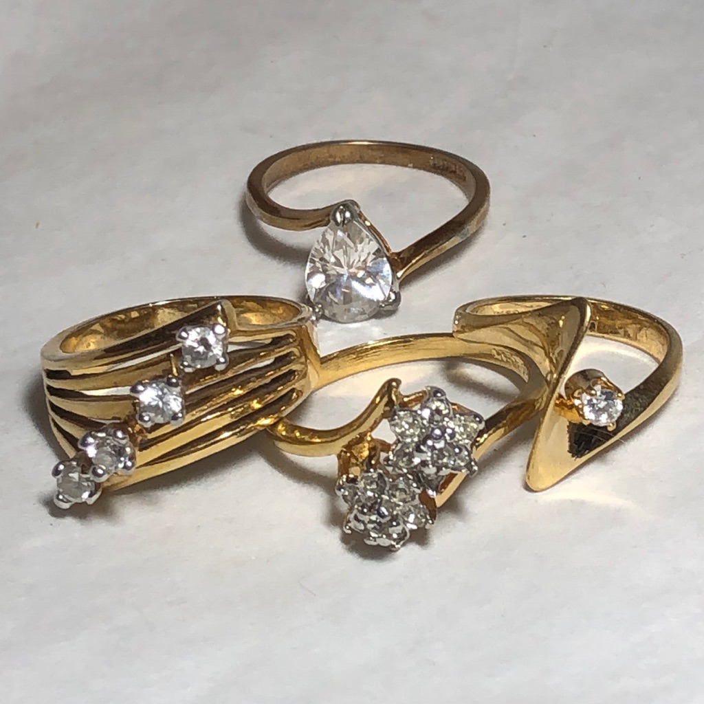 Clear Gem Ring Bundle